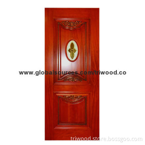 Solid Wood Door with 100% Solid Hard Wood and Environment-friendly Painting